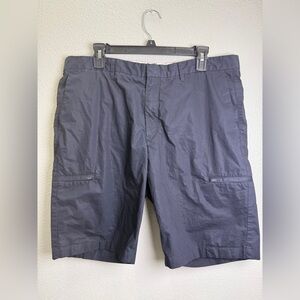 Theory Shorts  Men's Size 36 Gray Cargo  Flat Front Cotton Blend Pockets